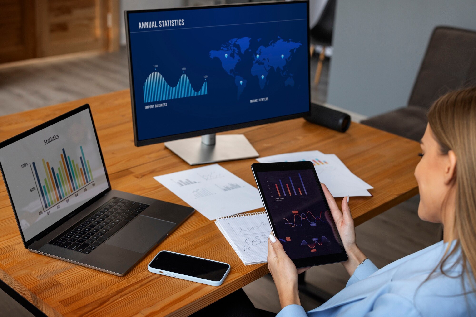 Digital asset management illustration
